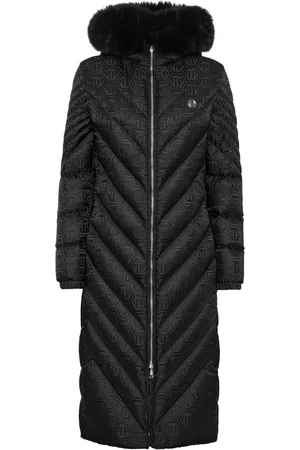 Philipp Plein Gesteppter Mantel mit Monogramm