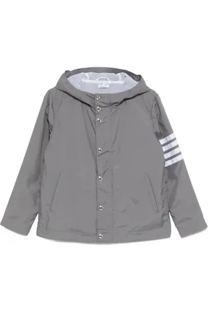 Thom Browne Kapuzenjacke mit gestreiften Ärmeln