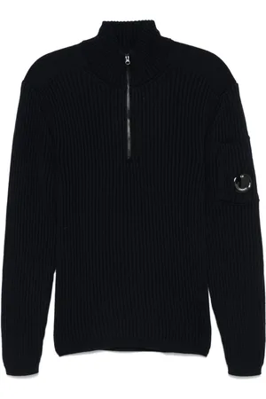 C.P. Company Pullover mit Lens-Detail
