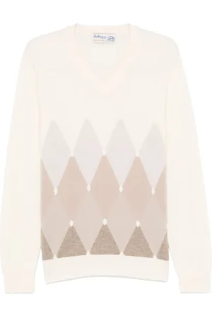 BALLANTYNE Pullover mit V-Ausschnitt