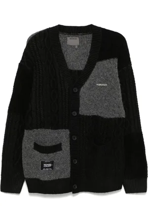 Musium Div. Cardigan mit Logo-Patch