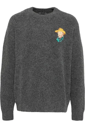 Musium Div. Pullover mit Logo-Stickerei