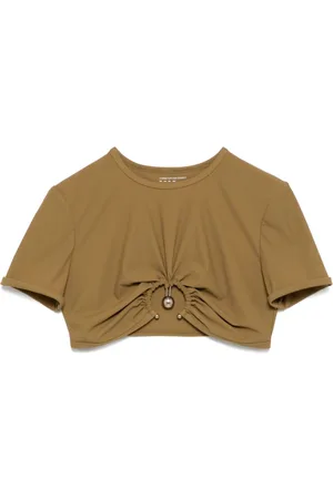 CHRISTOPHER ESBER Gerafftes Orbit Cropped-Badeoberteil