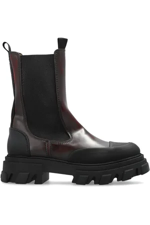 Ganni Cleated Chelsea-Boots aus Faux-Leder