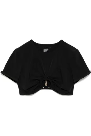 CHRISTOPHER ESBER Gerafftes Orbit Cropped-Badeoberteil