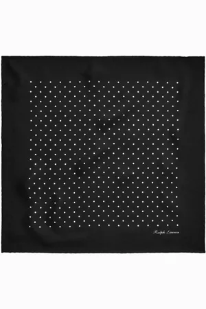 Ralph Lauren Seidenschal mit Polka Dots