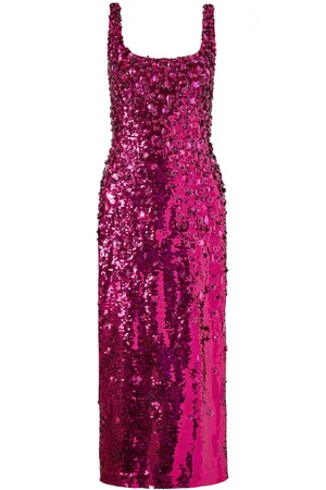 Carolina Herrera Midikleid mit Pailletten