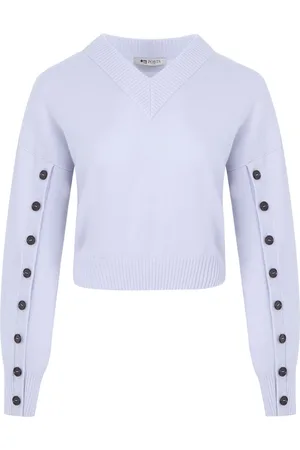 PORTS 1961 Pullover mit Kontrastknöpfen