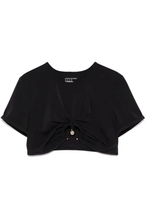 CHRISTOPHER ESBER Gerafftes Cropped-Top mit Orbit-Detail