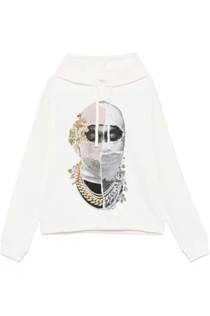 Ih Nom Uh Nit Hoodie mit Newspaper Mask-Print