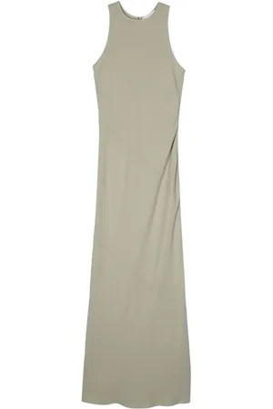 Ami Maxikleid mit Diagonalschnitt
