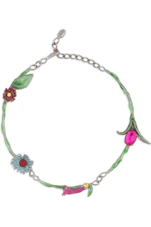 Marni Halskette mit Blumen