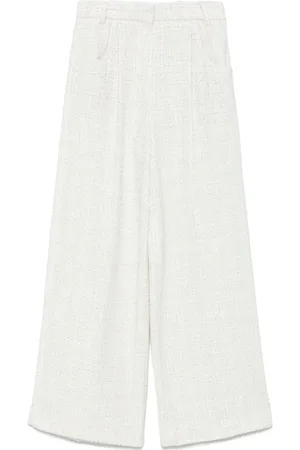 Maje Tweed-Hose mit weitem Bein