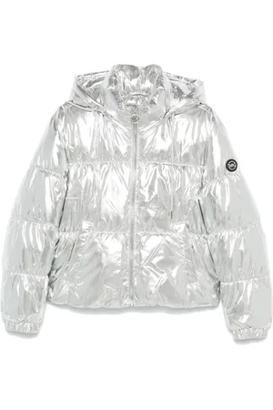 Michael Kors Gefütterte Jacke im Metallic-Look