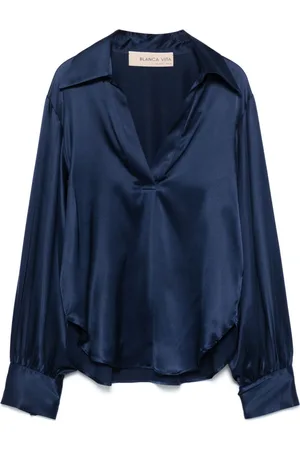 BLANCA Klassische Satinbluse