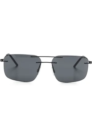Moncler Sonnenbrille mit eckigem Gestell