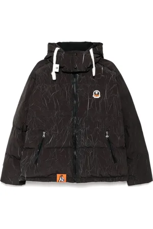 A Bathing Ape Wattierte Jacke mit Knittereffekt