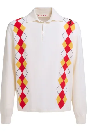 Marni Poloshirt mit Argyle-Muster