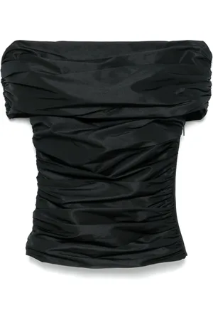 COPERNI Schulterfreies Taft-Top