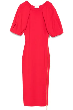 Elisabetta Franchi Midikleid mit Reißverschlüssen