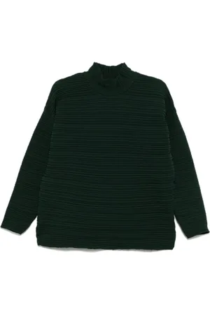 PLEATS PLEASE ISSEY MIYAKE Gestricktes Oberteil aus Krepp