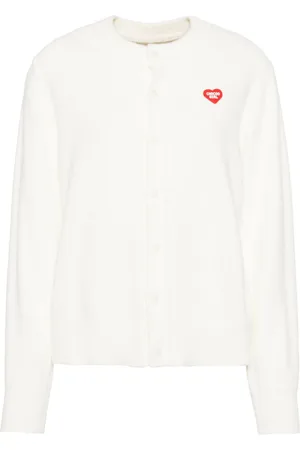 Chocoolate Cardigan mit Logo-Patch