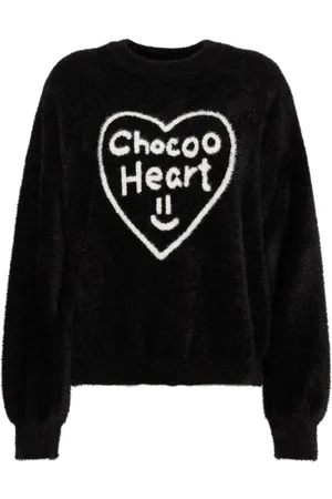 Chocoolate Pullover mit Herz-Print