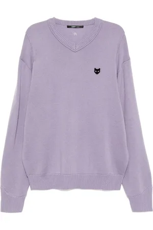 SONGZIO Panther Pullover mit V-Ausschnitt