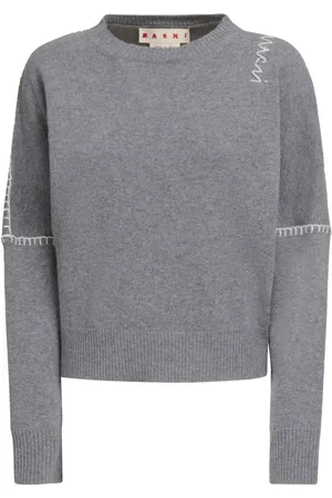 Marni Pullover mit Überwendlingsstich-Nähten