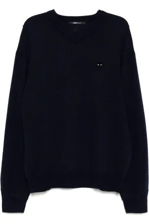 SONGZIO Panther Pullover mit V-Ausschnitt