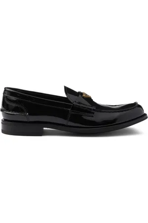 Prada Loafer aus gebürstetem Leder