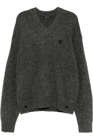 SONGZIO Love Panther Hand Stitch Mohairpullover