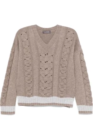 LORENA ANTONIAZZI Pullover mit Zopfmuster