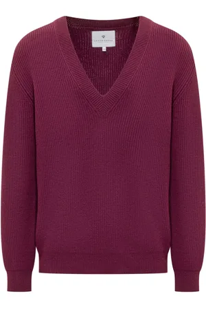 Seven Gauge Pullover mit V-Ausschnitt