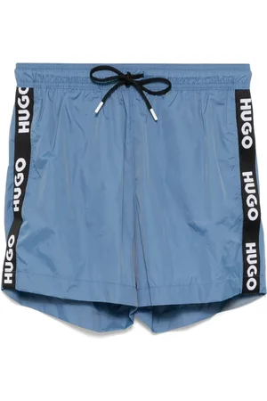 HUGO BOSS Badeshorts mit Logo-Streifen