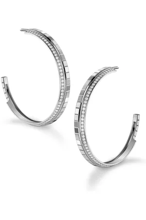 Chopard 18kt Ice Cube Weißgoldohrringe mit Diamanten