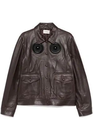COPERNI Lederjacke mit Applikation