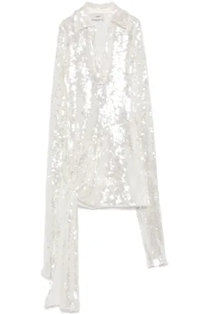 COPERNI Geknotetes Minikleid mit Pailletten