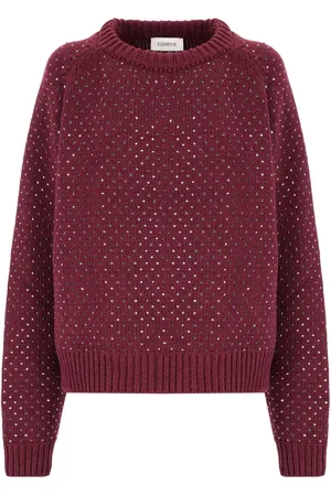 LANEUS Pullover mit Kristallen