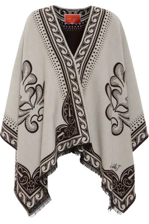 La DoubleJ Zweifarbiger Poncho