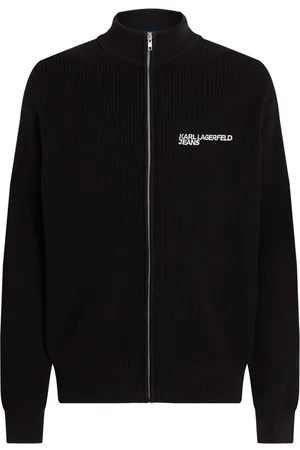 Karl Lagerfeld Cardigan mit Logo-Stickerei