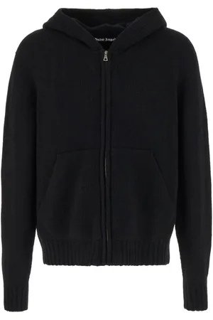 Palm Angels Reißverschluss-Hoodie mit Logo-Intarsie
