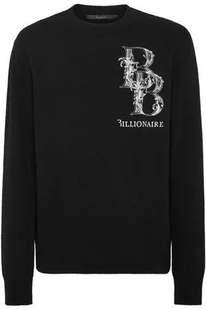BILLIONAIRE Pullover mit Monogramm-Print