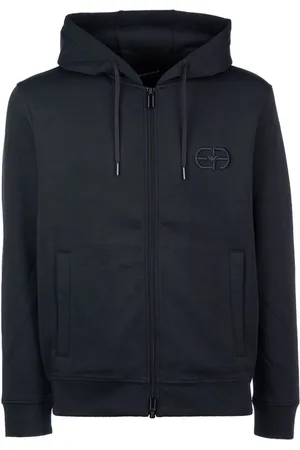 Emporio Armani Kapuzenjacke mit Logo-Stickerei