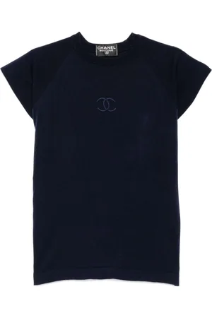 CHANEL 1990-2000s ärmelloses Strickoberteil