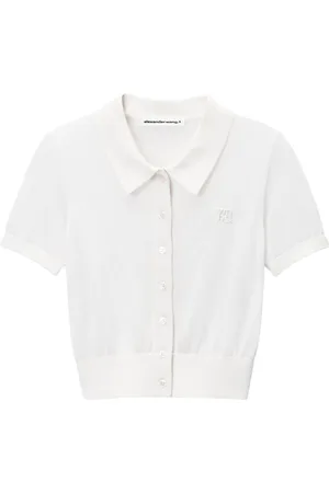 Alexander Wang Polo-Cardigan mit Logo-Stickerei