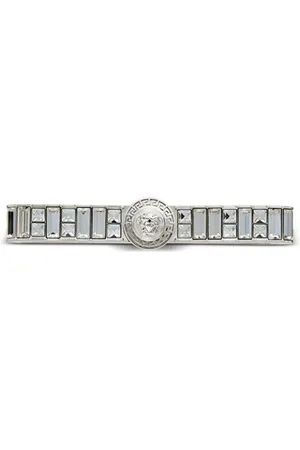 VERSACE Gianni Ribbon Armspange mit Kristallen