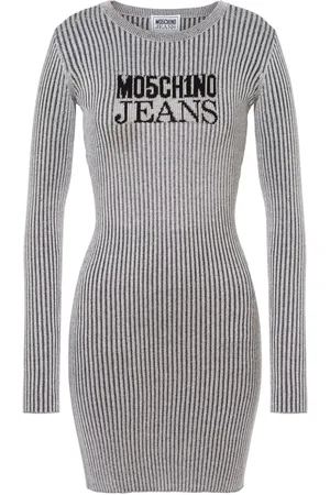 Moschino Gestreiftes Kleid mit Cut-Out