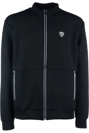 EA7 Sweatshirt mit Logo-Applikation
