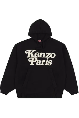 Kenzo X Verdy "Black" Hoodie in Intarsienstrick
